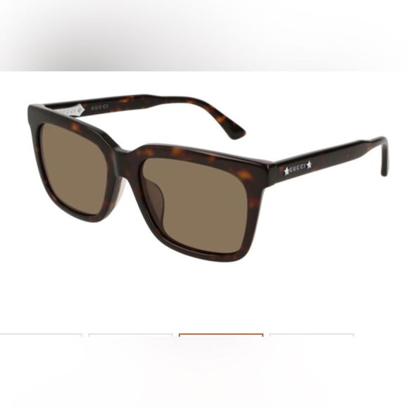 Gucci Women's Sunglasses GG0267SA 002 55 18-150 EUC - Picture 1 of 11